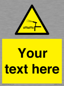 Custom warning water cannon